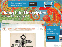 Tablet Screenshot of livinglifeunscripted.com